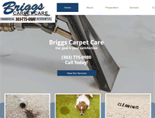 Tablet Screenshot of briggscarpetcare.org